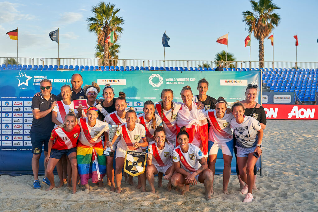 Lady Grembach won the 2022 Women's World Winners Cup in Cagliari, Italy