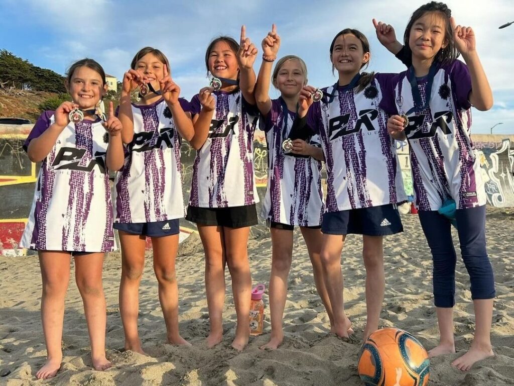 Cali beach Soccer young players