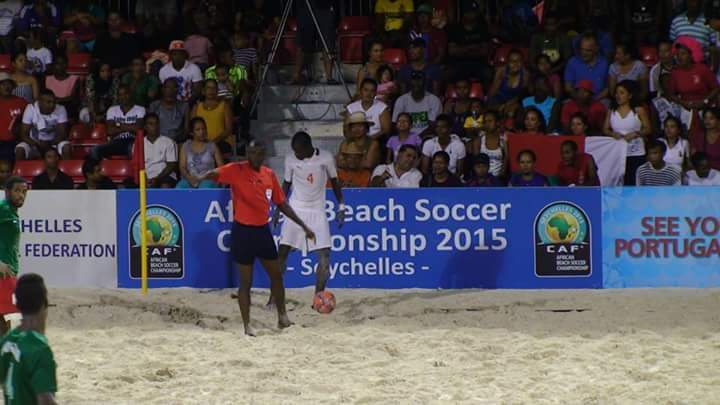 Jelili officiating a match in Seychelles 2025.