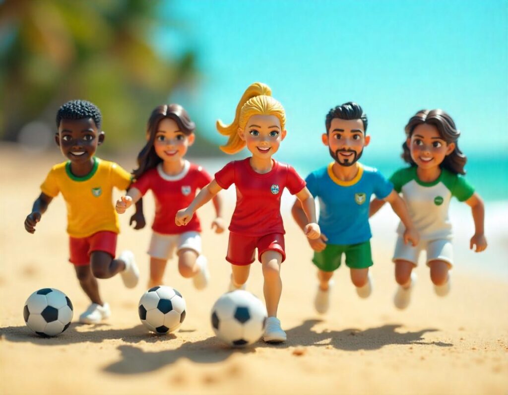 Beach Soccer Player Action figure